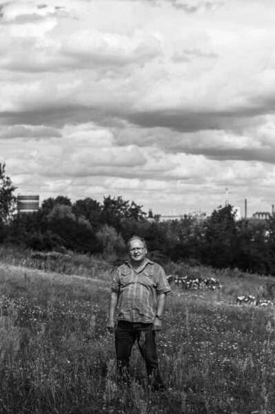 Fred Gillmeister vom Foto-Zirkel Eisenhüttenstadt auf den Diehloer Höhen