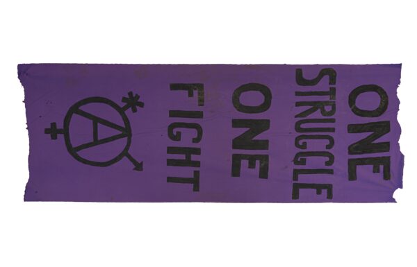 Protestbanner von Roman Rauch (Foto: Bernd Choritz)