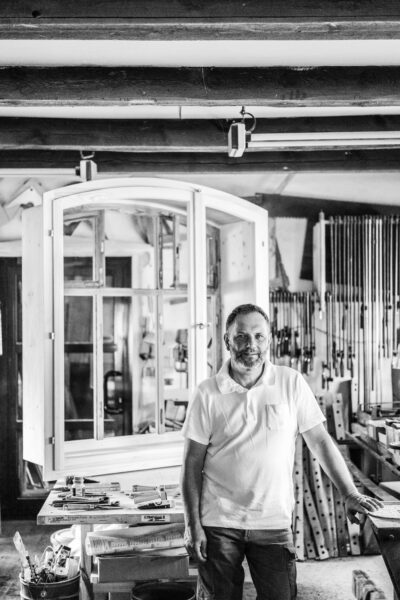 Mario Müller in seiner Werkstatt in Werder (Foto: Andreas Batke)