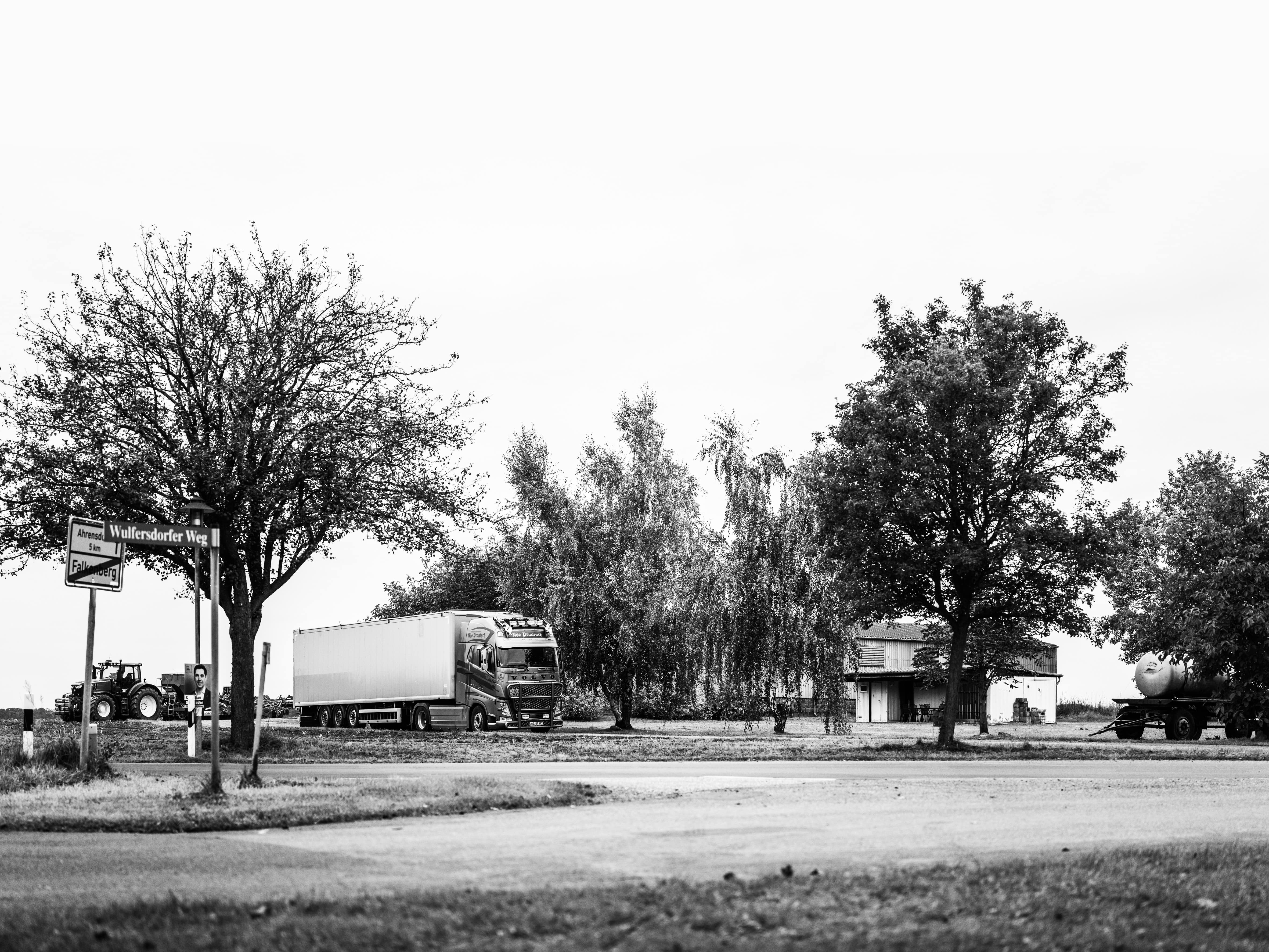 Ein Lkw von Udo Prautsch in Falkenberg (Foto: Andreas Batke)
