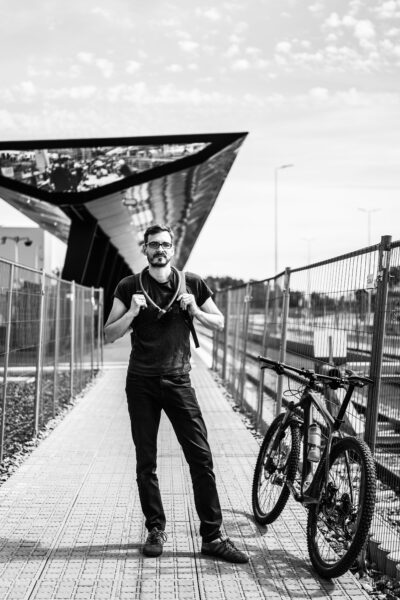 Albrecht Köhler hat den Bau der Tesla-Fabrik mit der Kamera begleitet. (Foto: Andreas Batke)
