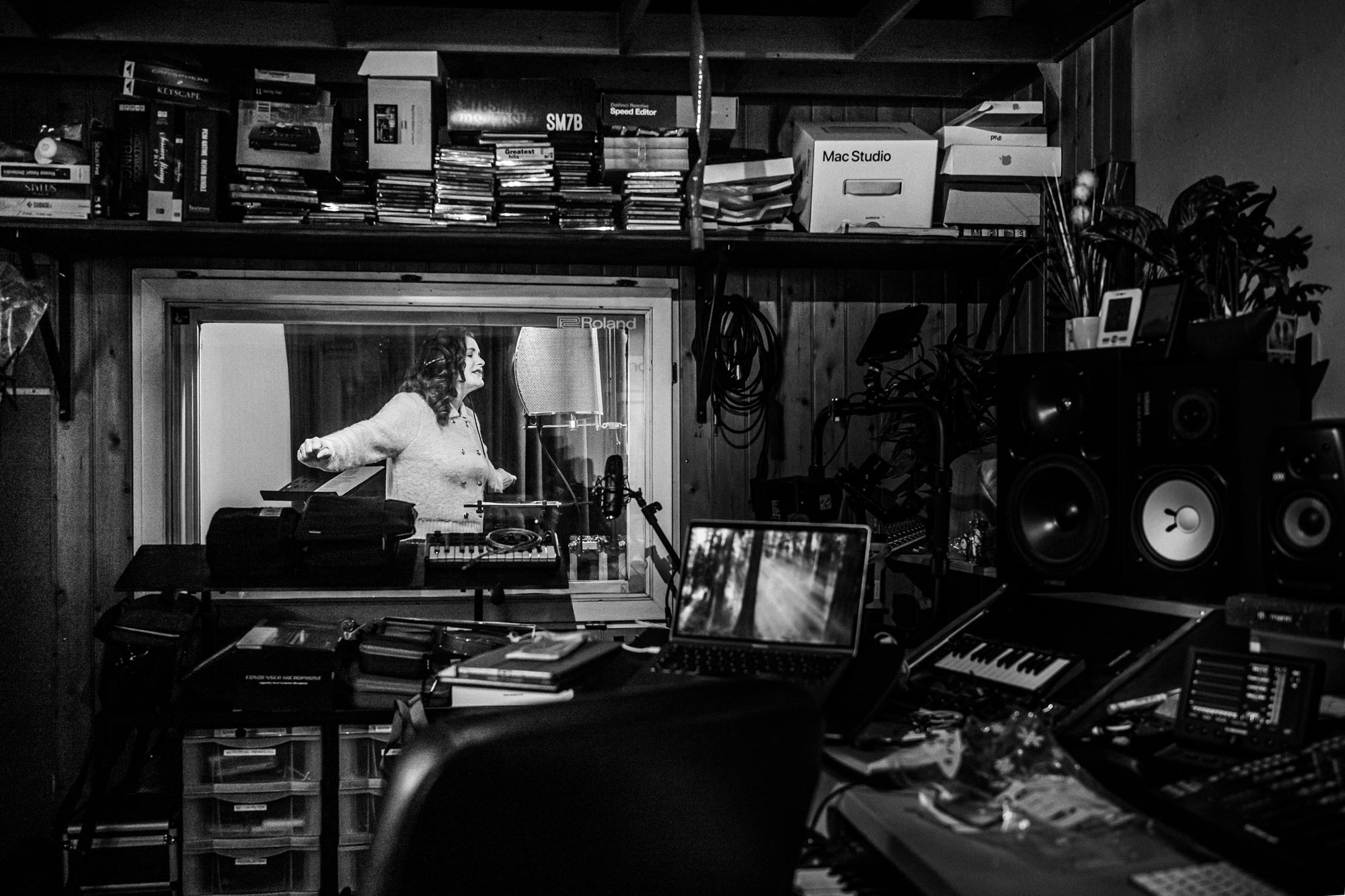 Studio vor der Haustür: Daniela Radloff hat das Glück, mit ihrem Mann Joachim einen Musikprofi an der Seite zu haben. (Foto: Andreas Batke)