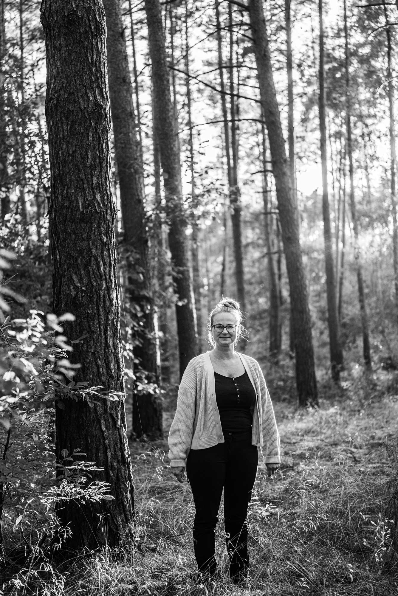 Eileen Froelich kennt den Klang des Waldes - und versucht, ihn anderen zu vermitteln. (Foto: Andreas Batke)